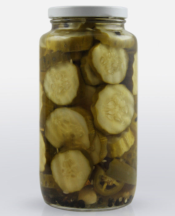 Black Pepper Chip Pickles